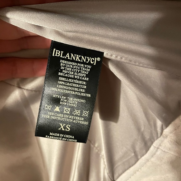 BLANKNYC Suede Leather Semi Fit Moto Jacket - Picture 6 of 6